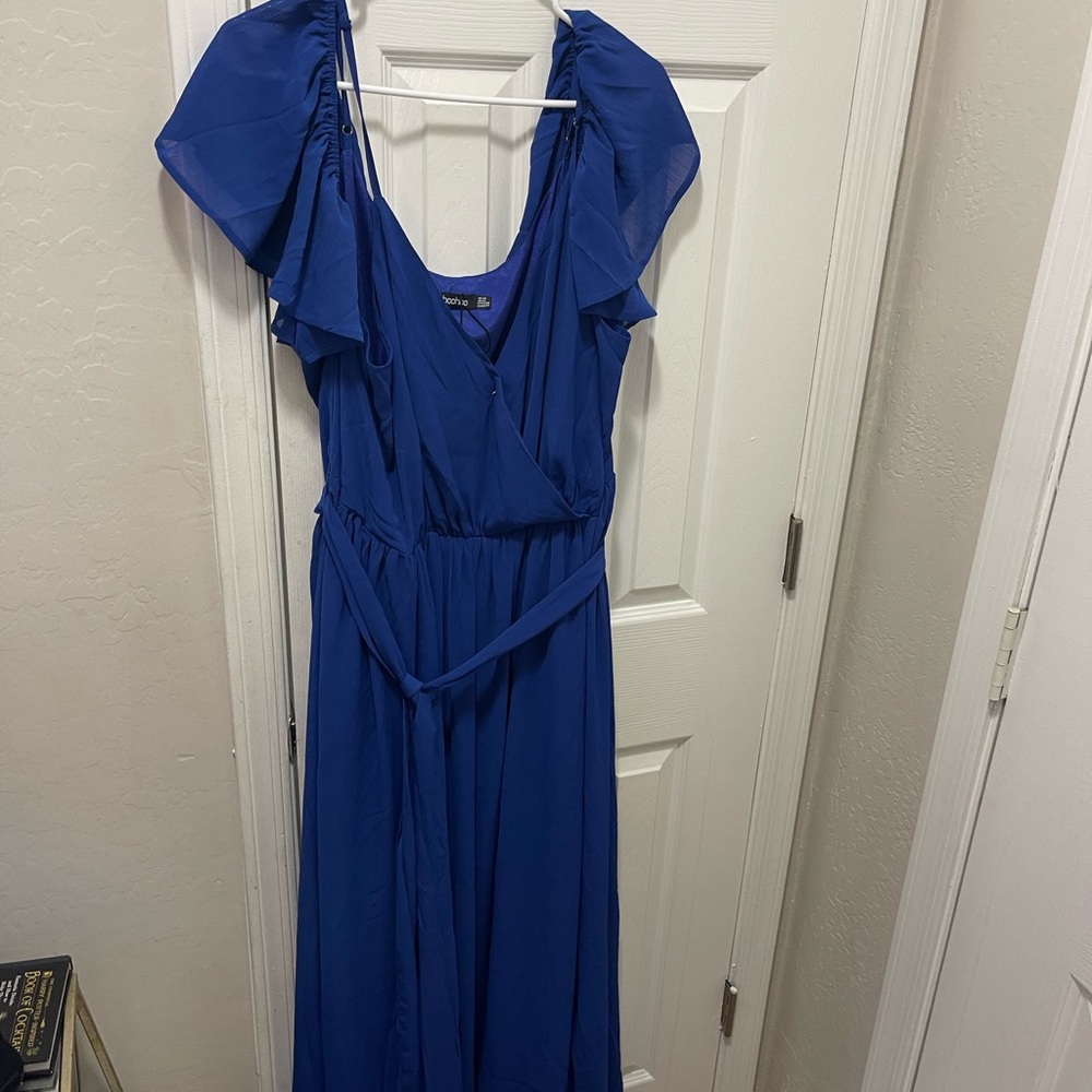 *Boohoo plus Royal Blue Maxi Dress